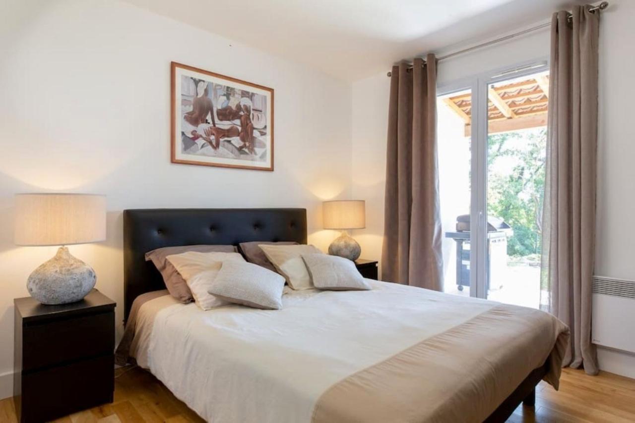 Cote D'Azur, Villa New Gold Dream With Heated And Privat Pool, Sea View Le Rouret Dış mekan fotoğraf